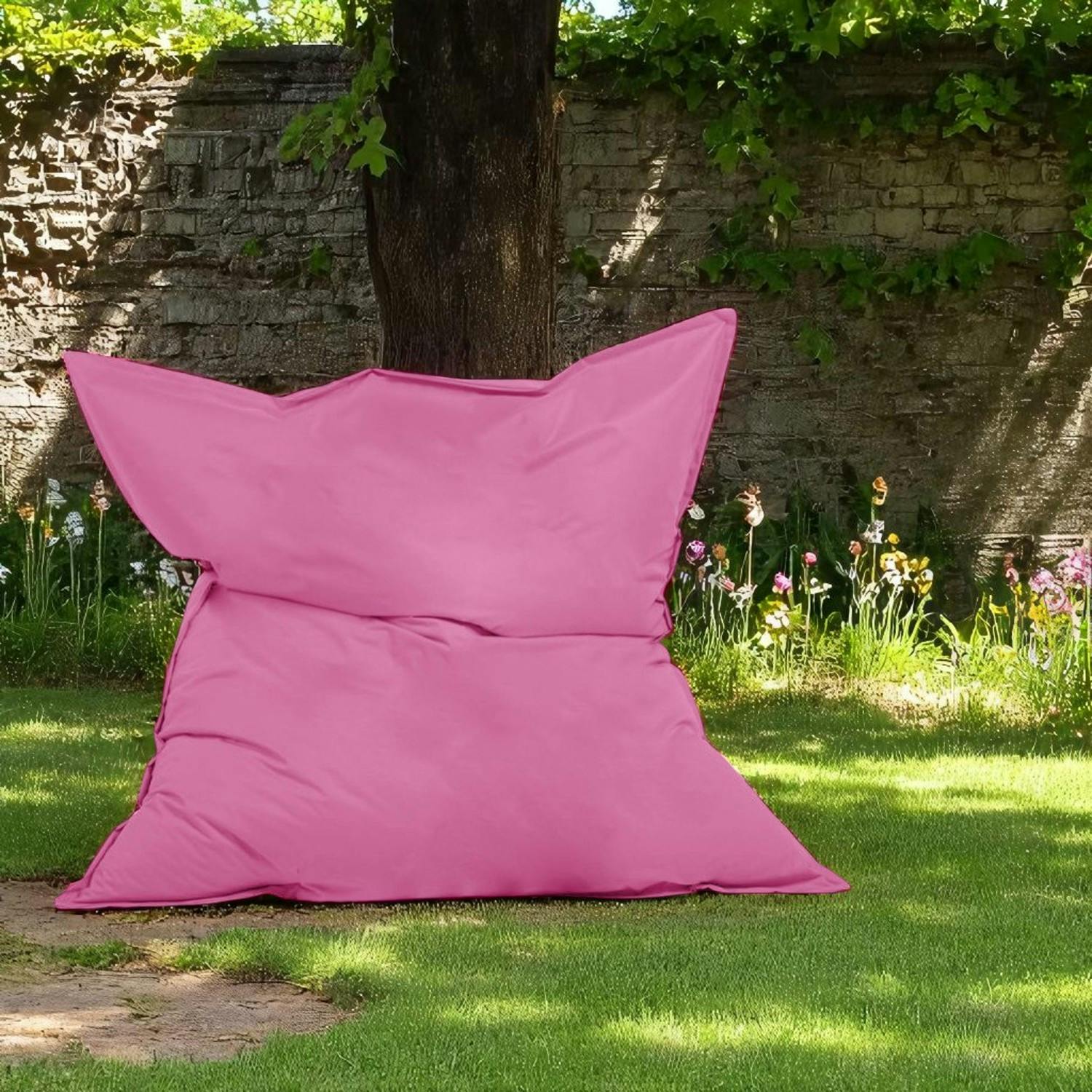 Pouf XXL extérieur rose 180 cm ARTA