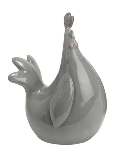 Poule Celeste en dolomite couleur grise H10,5cm