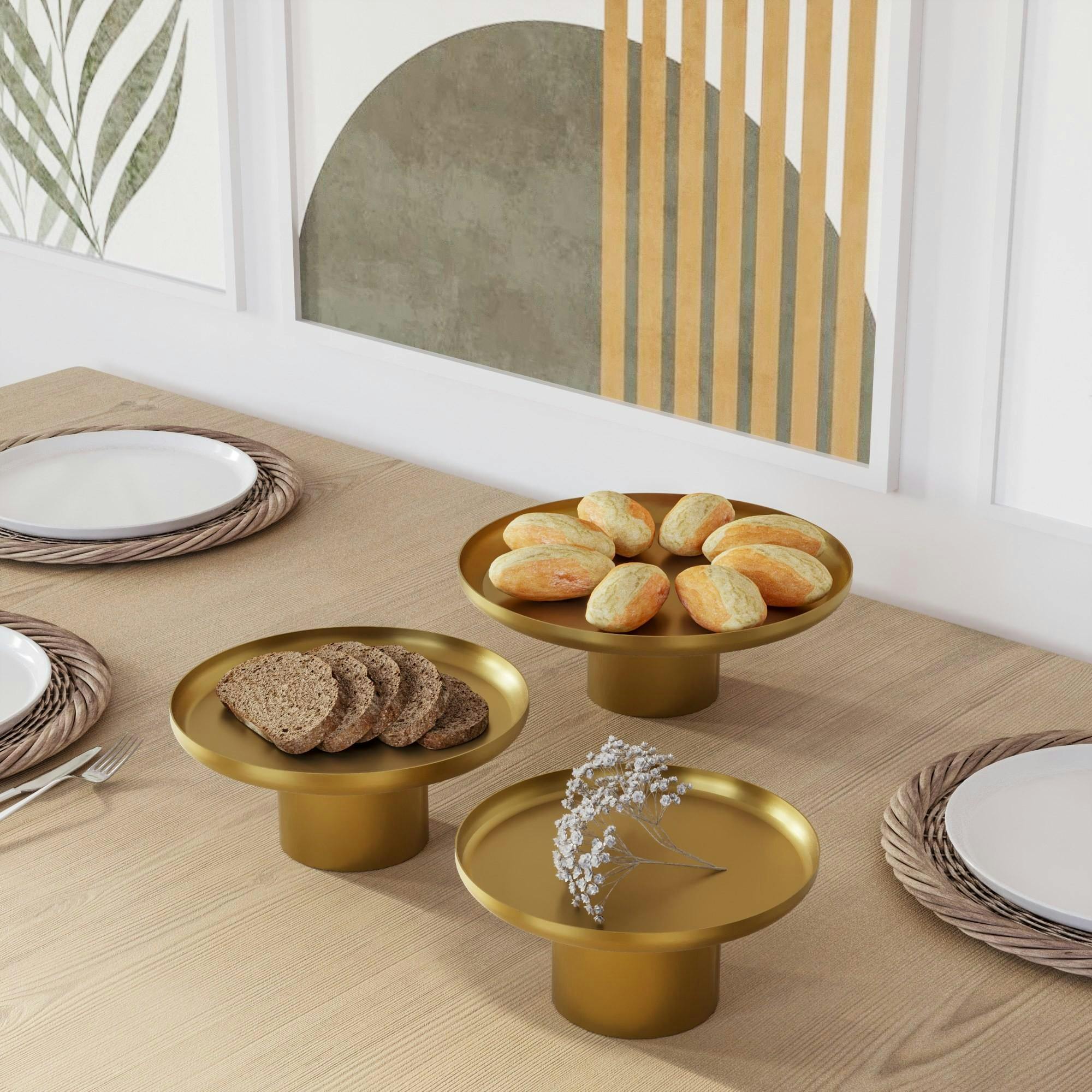 Présentoir en métal doré (3 tailles)