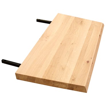  Rallonge pour les tables en chêne blanc 200 cm MESSINE (50 cm)