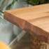 Rallonge pour les tables en chêne huilé bords naturels 200 et 240 cm PALERME (50 cm)