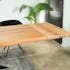 Rallonge pour les tables en chêne huilé bords naturels 300 cm PALERME (50 cm)