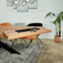 Rallonge pour les tables en chêne huilé bords naturels 300 cm PALERME (50 cm)