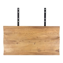 Rallonges en bois de chêne clair avec bordures naturelles pour table à manger SAVONE 140 cm / 200 cm / 240 cm (lot de 2)