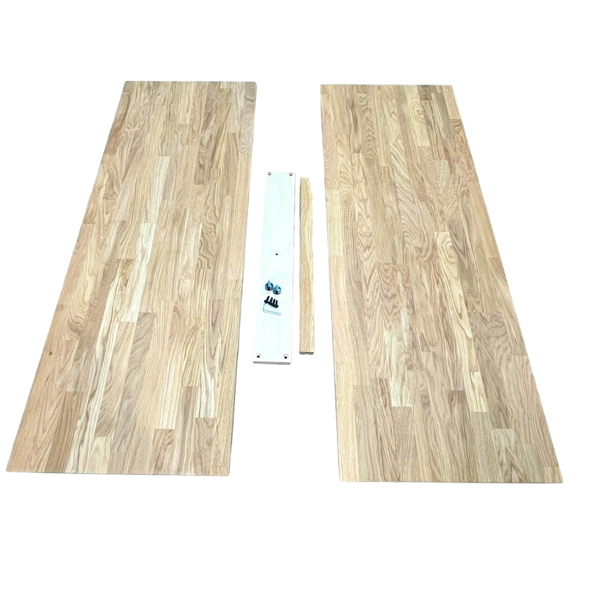 Rallonges pour table extensible en chêne huilé 120-320 cm (lot de 2) COLOGNE
