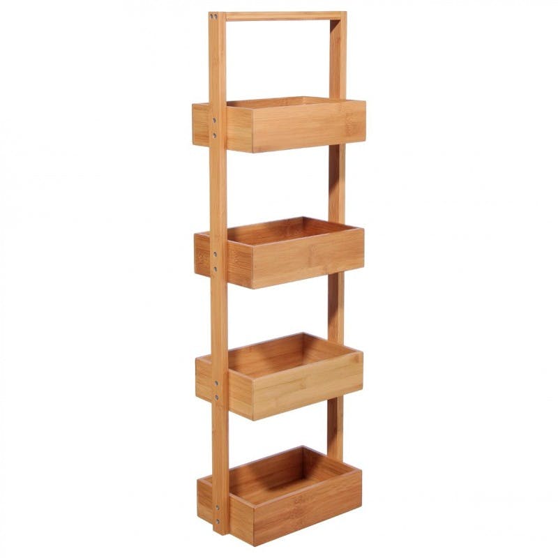 Rangement pour salle de bain 4 niveaux en Bambou