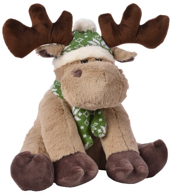 Renne de Noël  bonnet vert
