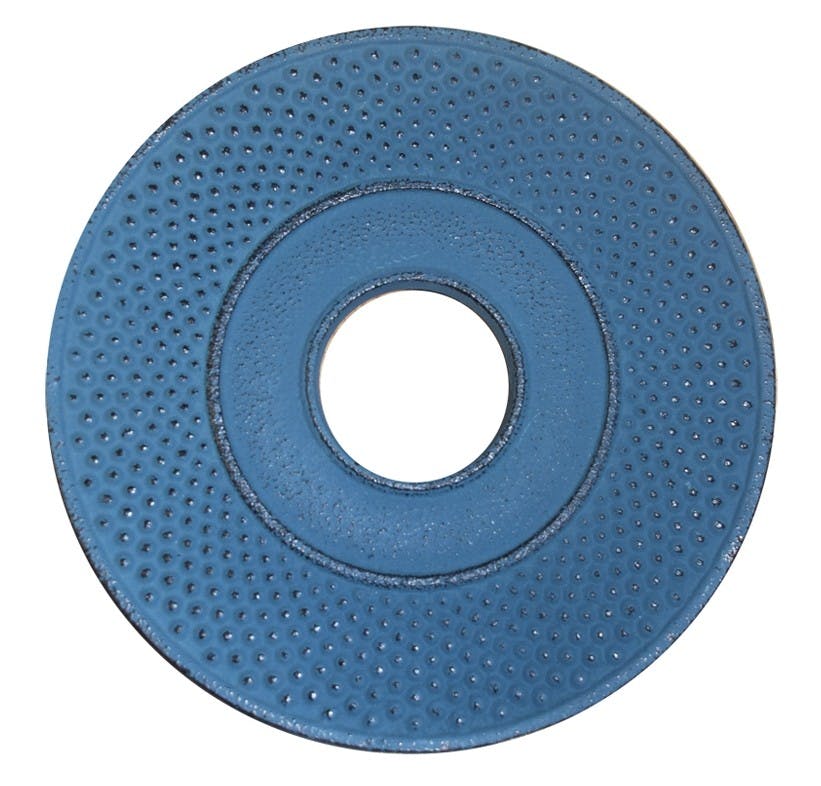 Repose théière en fonte bleue D13cm