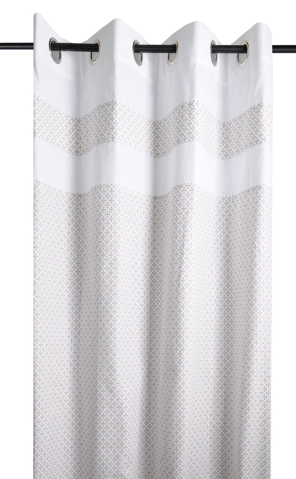 Rideau oeillets Nora lin 135x250cm coton