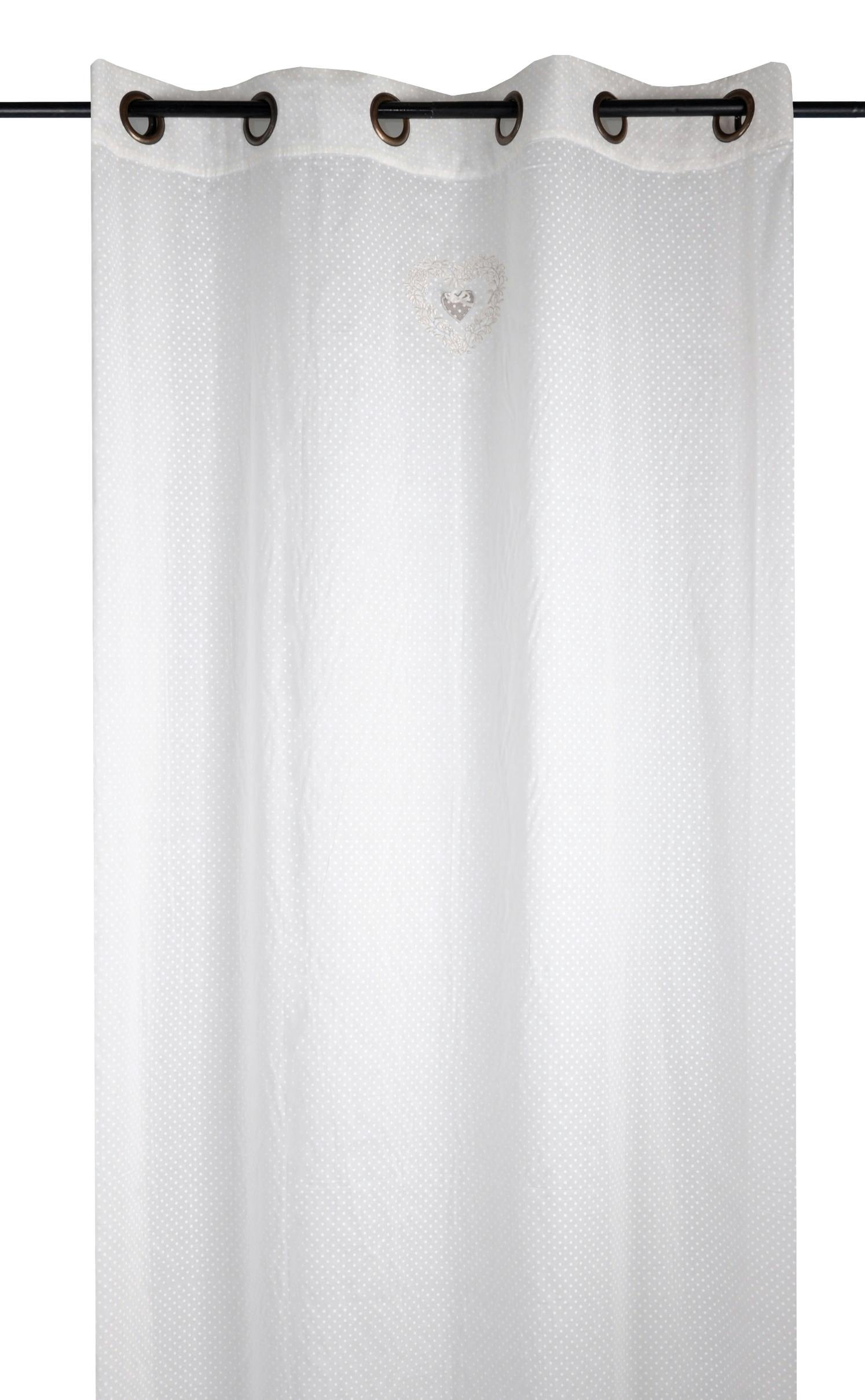 Rideau Voilage Verone 135x260cm oeillets coton