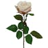 Rose artificielle couleur blanc crème 68 cm