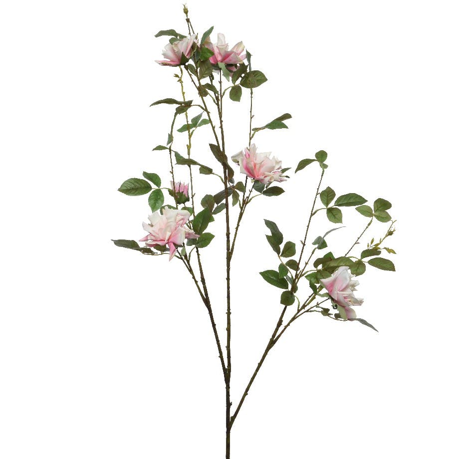 Rose artificielle couleur rose doux