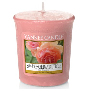 Rose succulente bougie parfumée votive YANKEE CANDLE