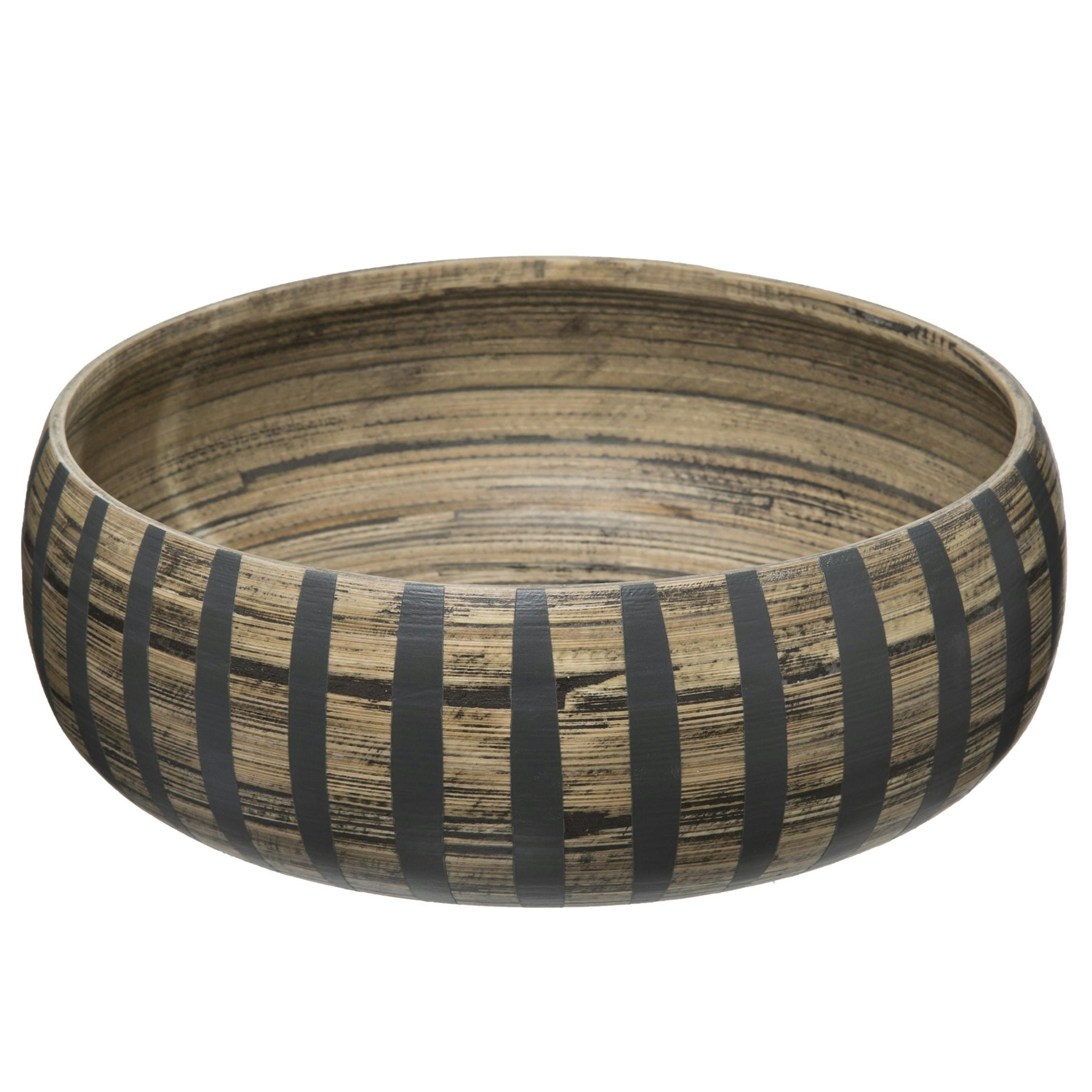 Saladier en bambou style ethnique 25 cm