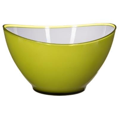 Vert Atmos Ovale De 25,4 Cm à Salade Plateau, Natural Ivory Colour, 25