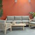 Salon de jardin en bois d'acacia (1 canapé - 2 fauteuils - 1 table basse) IBIZA