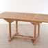 Salon de jardin en teck Table rectangle 120/180 cm et 6 chaises Java pliantes SUMMER