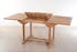 Salon de jardin en teck Table rectangle 120/180 cm et 6 chaises Java pliantes SUMMER