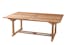Salon de  jardin en teck Table rectangle 200/300 cm et 8 chaises Lombock pliantes SUMMER