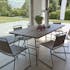 Salon de Jardin Table Teck 200x90cm + 6 chaises empilables DETROIT ref. 30020820