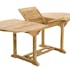 Salon de jardin Teck table ovale 150/200cm 6 chaises SUMMER
