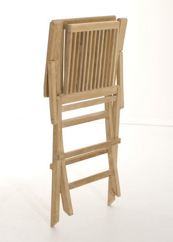 Salon de jardin Teck table ovale 150/200cm 6 chaises SUMMER