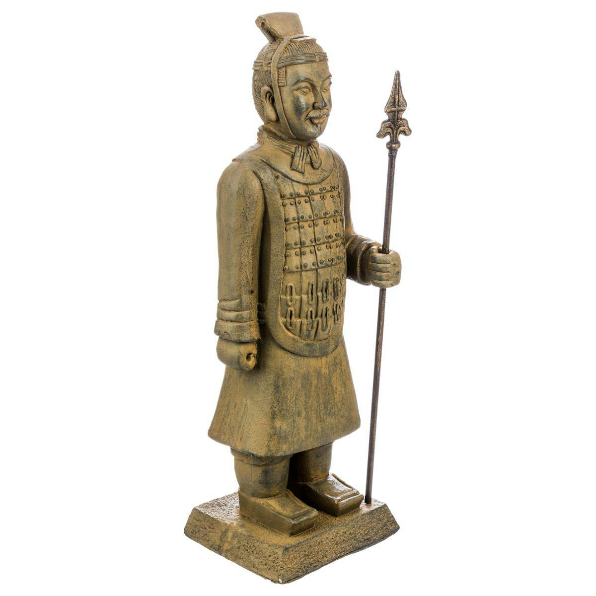 Samouraï en pierre reconstituée 24x23xH75cm