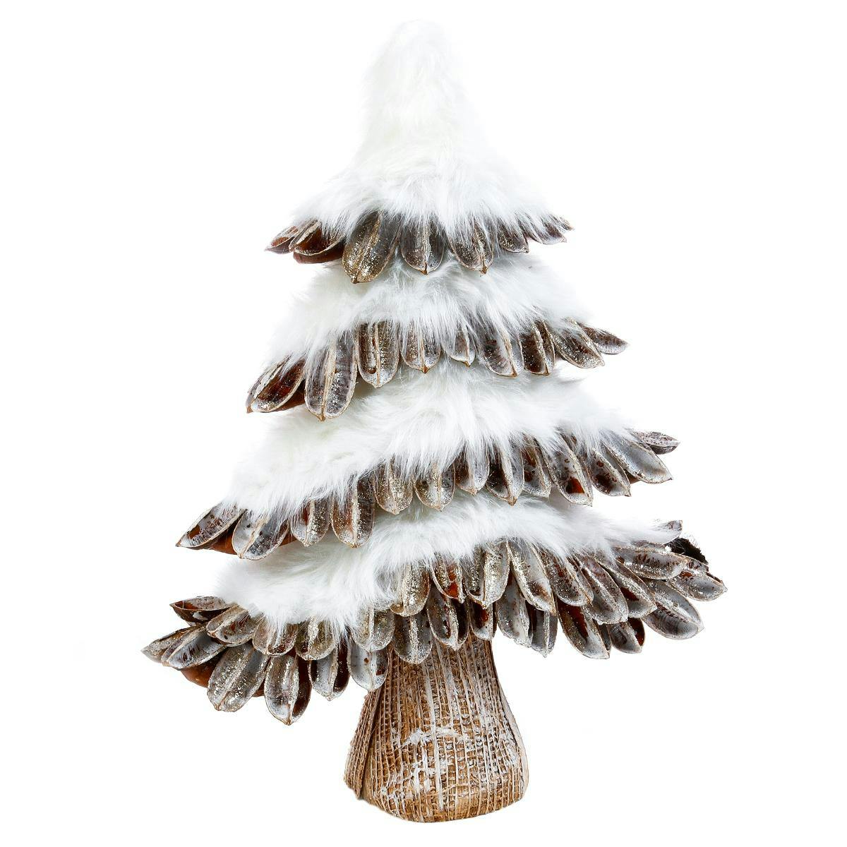 Petit sapin de Noël enneigé  42 cm
