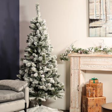 Sapin de Noël blanc 185 cm