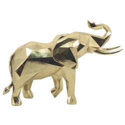 Sculpture moderne d'éléphant couleur doré
