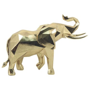  Sculpture moderne d'éléphant couleur doré