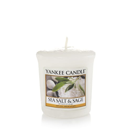Sel marin et sauge bougie parfumée votive YANKEE CANDLE