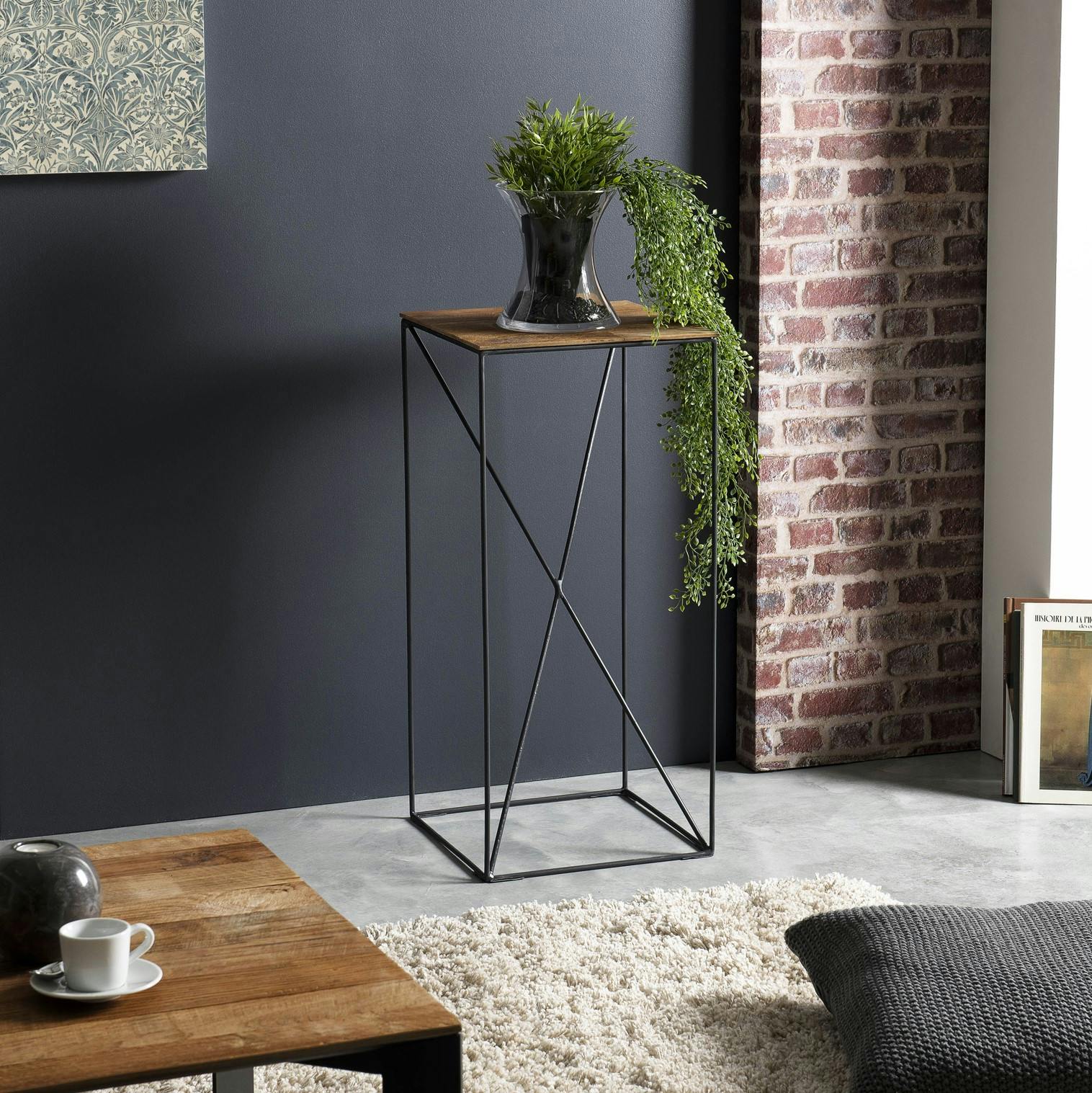 Sellette bois recyclé H75cm PANAMA