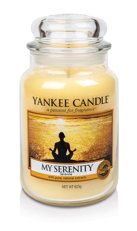Sérénité bougie parfumée grande jarre YANKEE CANDLE