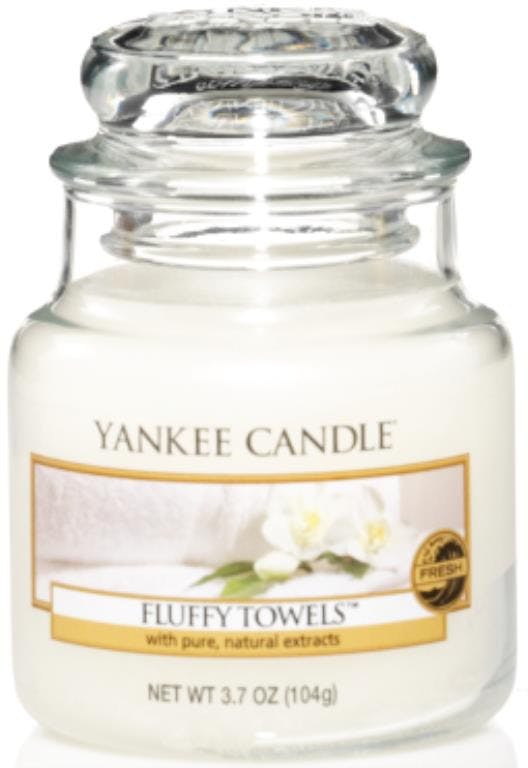 Serviettes Moelleuses bougie parfumée petite jarre YANKEE CANDLE