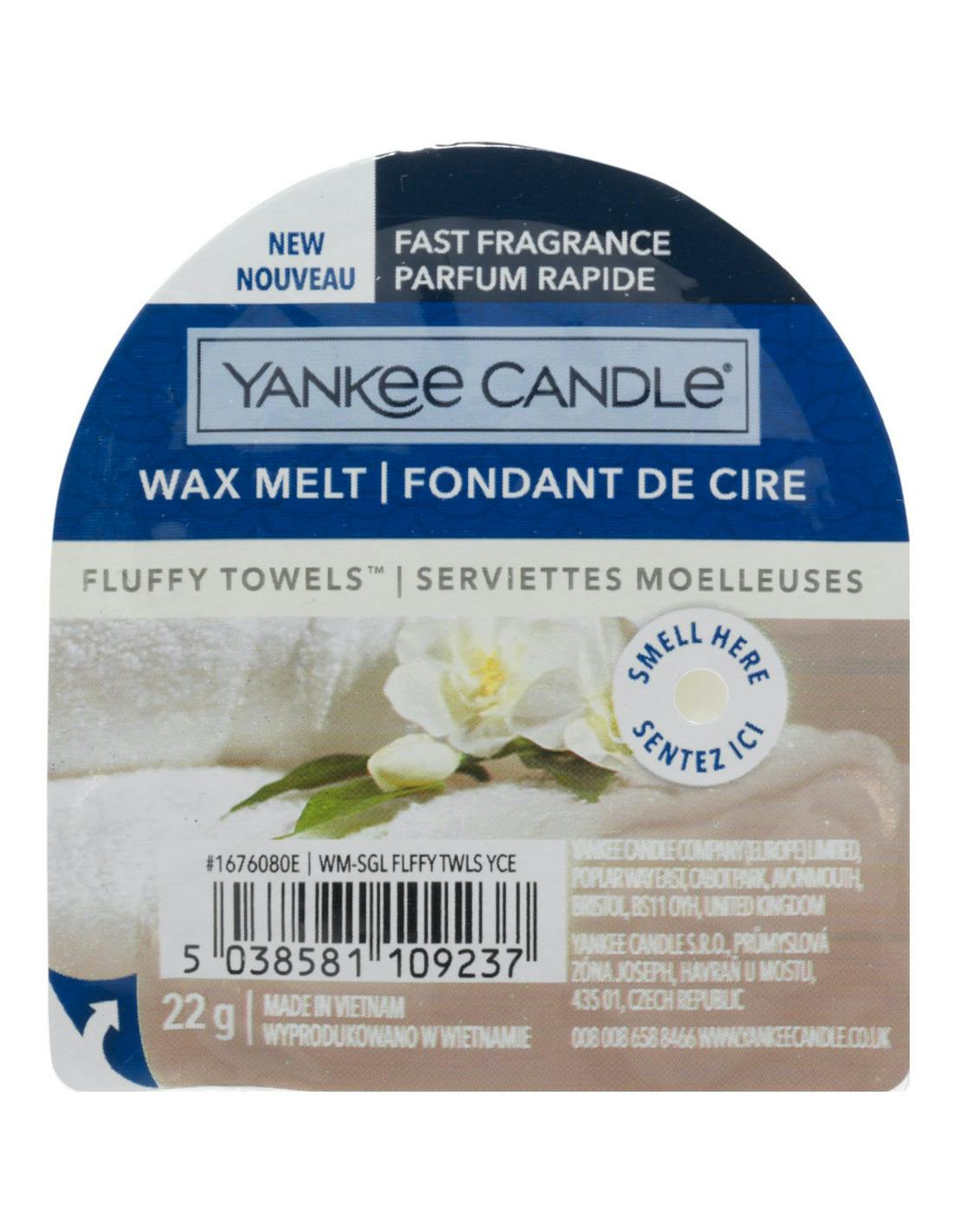 Serviettes moelleuses fondant de cire YANKEE CANDLE