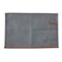 Set de Table avec poche de rangement couverts en toile gris clair et passepoil marron 45x30cm