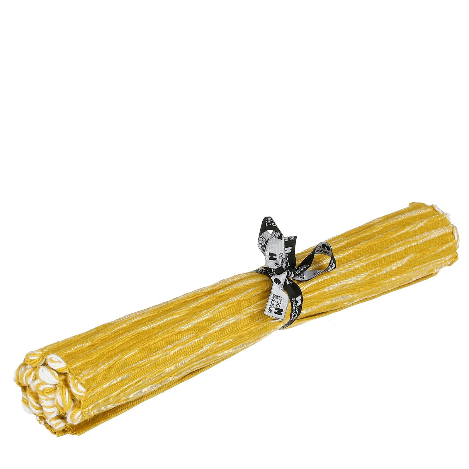 Set de table en tissu coton jaune