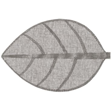 Set de table forme feuille 50 x 33 cm Gris