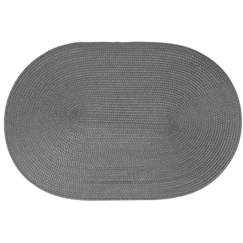 Set de Table ovale tressé anthracite