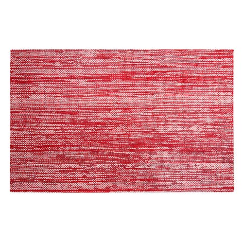 Set de table rectangulaire rouge 30x45cm