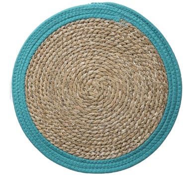  Set de table rond bleu