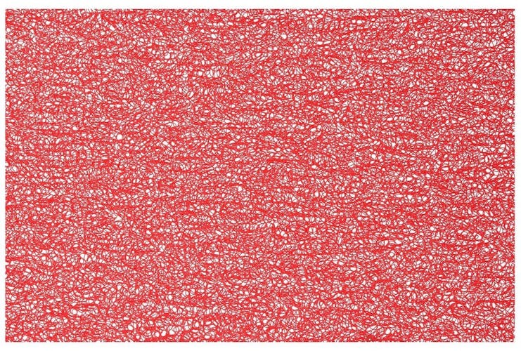 Set de table spaghetti  30 x 45 cm Rouge