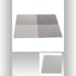 Set de table texaline rectangle 50 x 35 cm à carreaux Taupe et Gris