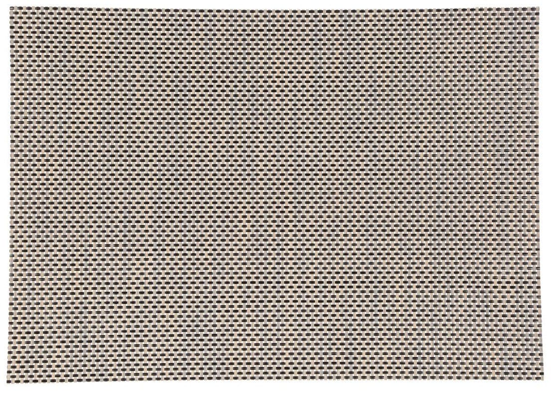 Set de table texaline rectangle 50 x 35,5 cm Noir croisé écru