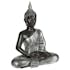 Statue bouddha assis Argenté 62cm