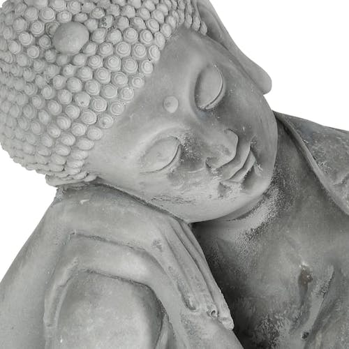 Statue bouddha assis penseur Ciment 36cm