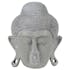 Statuette tête de bouddha grisée