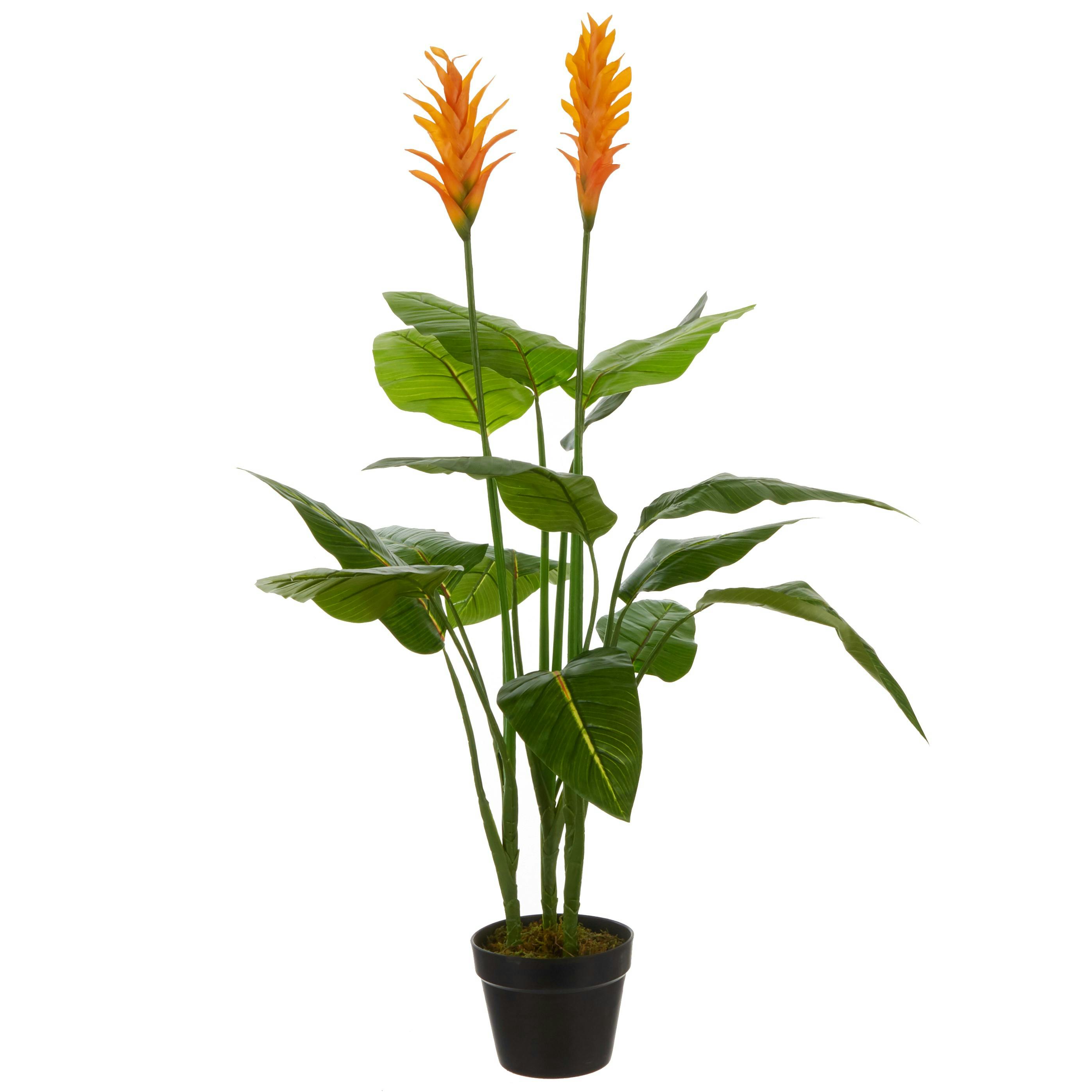 Strelitzia artificiel en pot H 110 cm
