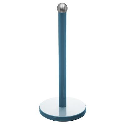 Support à essuie-tout en métal bleu pétrole D15xH34cm